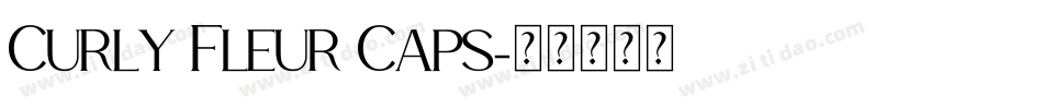 Curly Fleur Caps字体转换